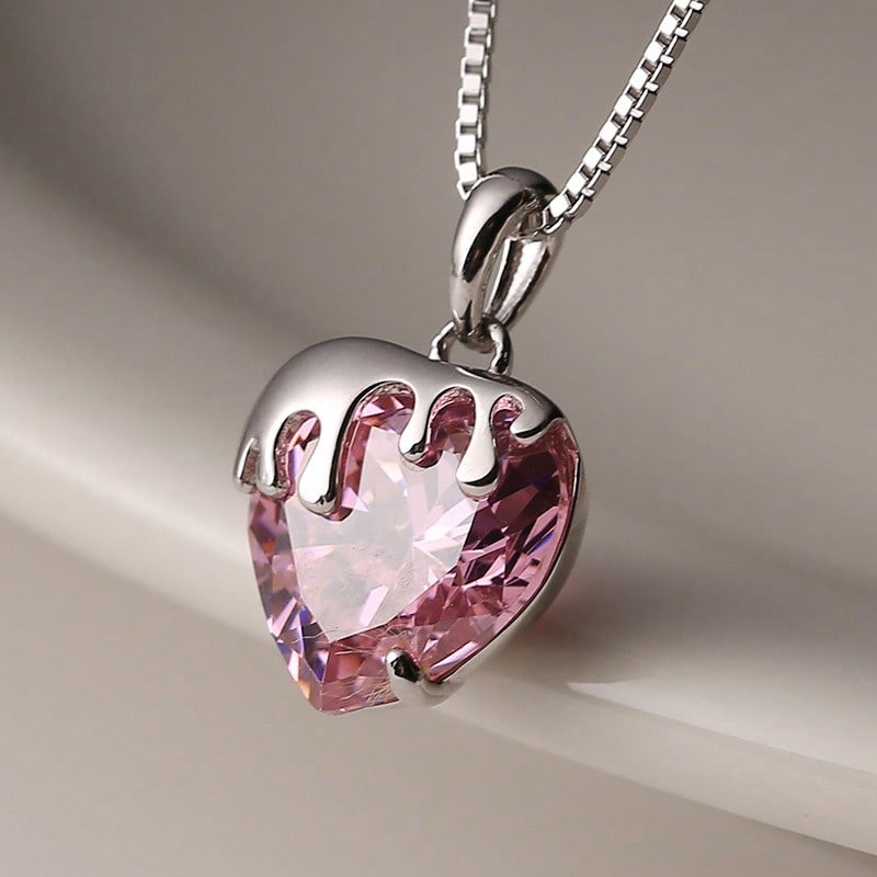 TEMU 1pc Cute Exquisite Elegant Luxurious Pendant Necklace For Woman Daily Vacation Music Festival Anniversary Gift Couple's Gift, Gift For Her