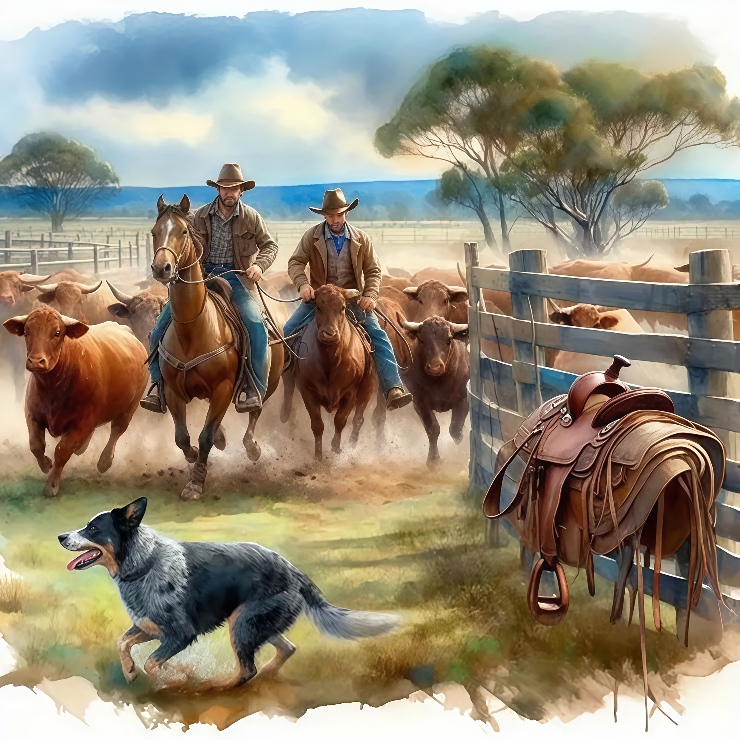 TEMU 1 Set 5d Diamond Painting Kit, Round Acrylic Diamonds, Mosaic Art Craft, Full Drilling Cowboy Riding Design, Numbered Decor, Frameless Birthday