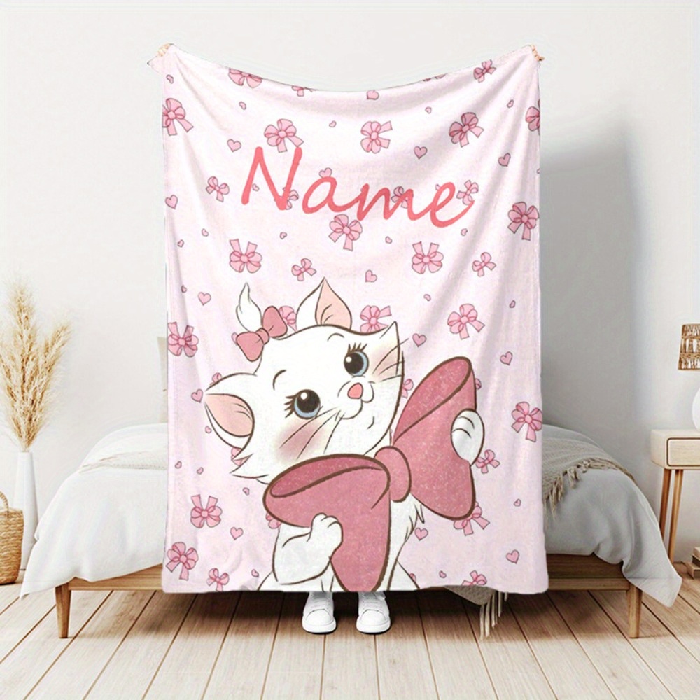 

Custom Name Personalized Flannel Blanket - Soft Warm Travel Throw - Non-waterproof Ume Blanket With For All - Ideal Gift For Christmas, Ornament Storage