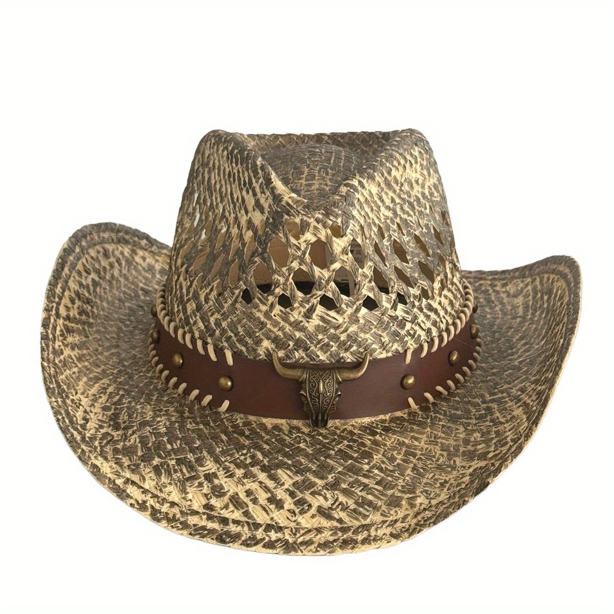 foldable wind-resistant tibetan style straw hat for spring 