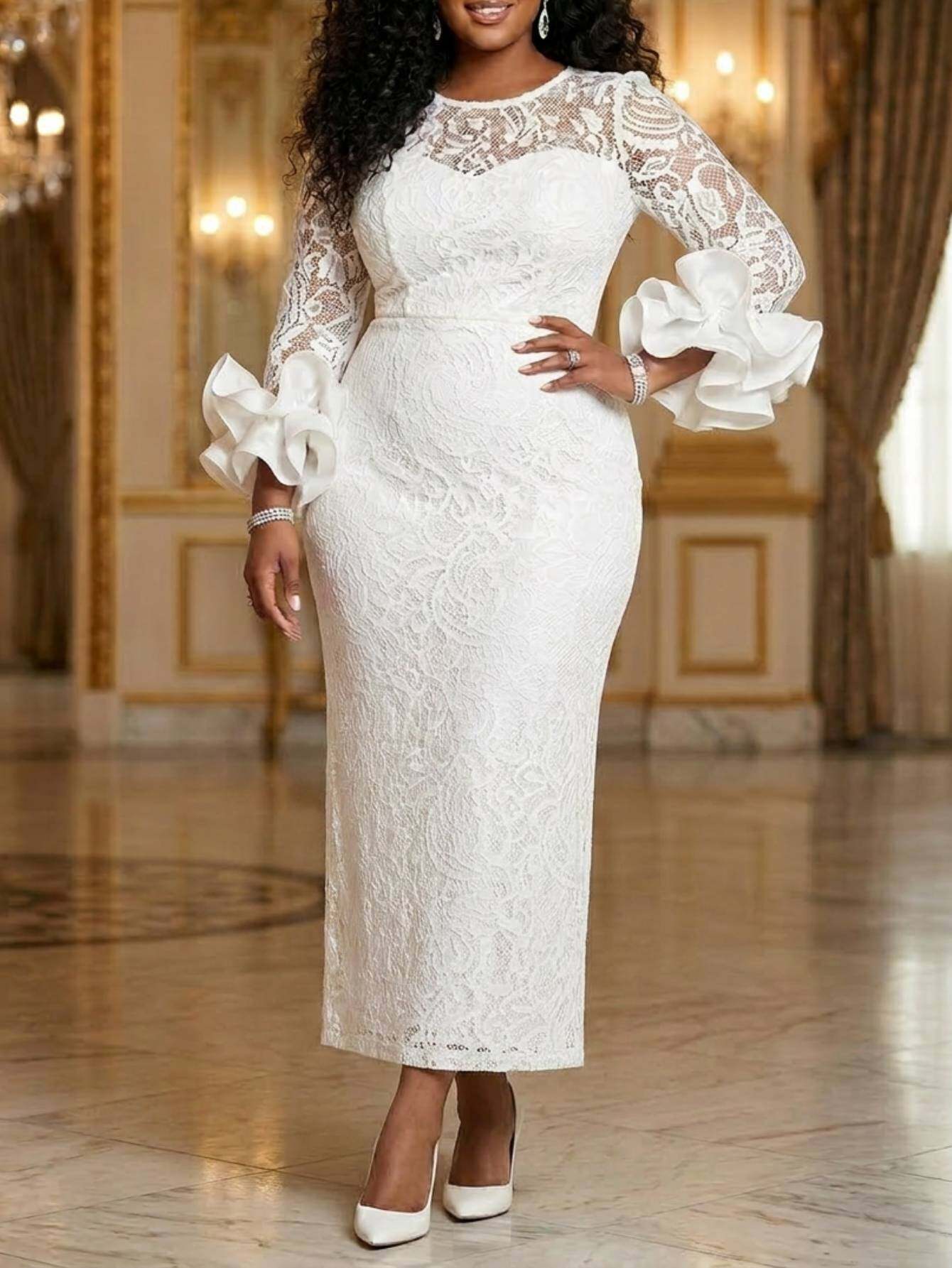 pink long sleeve dress maxi PRETTYGARDEN Women's Elegant Maxi Dresses Long Sleeve V Neck Flowy Poc