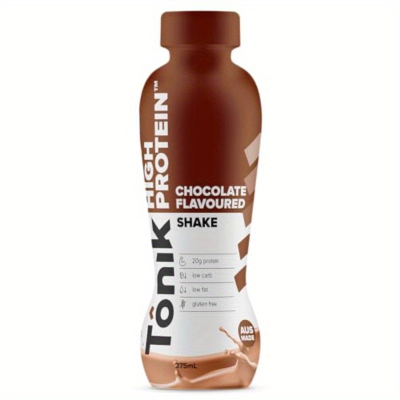 High Protein Ready to Drink RTD Chocolate Flavored Premium Protein Shake 375ml (Pack of 6)