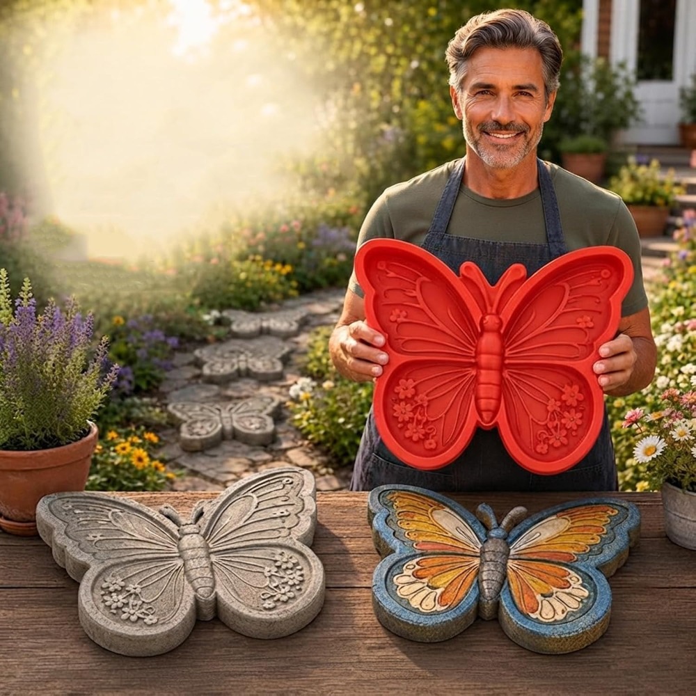 TEMU 1pc Reusable Sunflower Stepping Stone Mold, 15.7-inch Circular Stepping Stone Mold, Cement Mold For Concrete, Plastic Concrete Mold For Casting