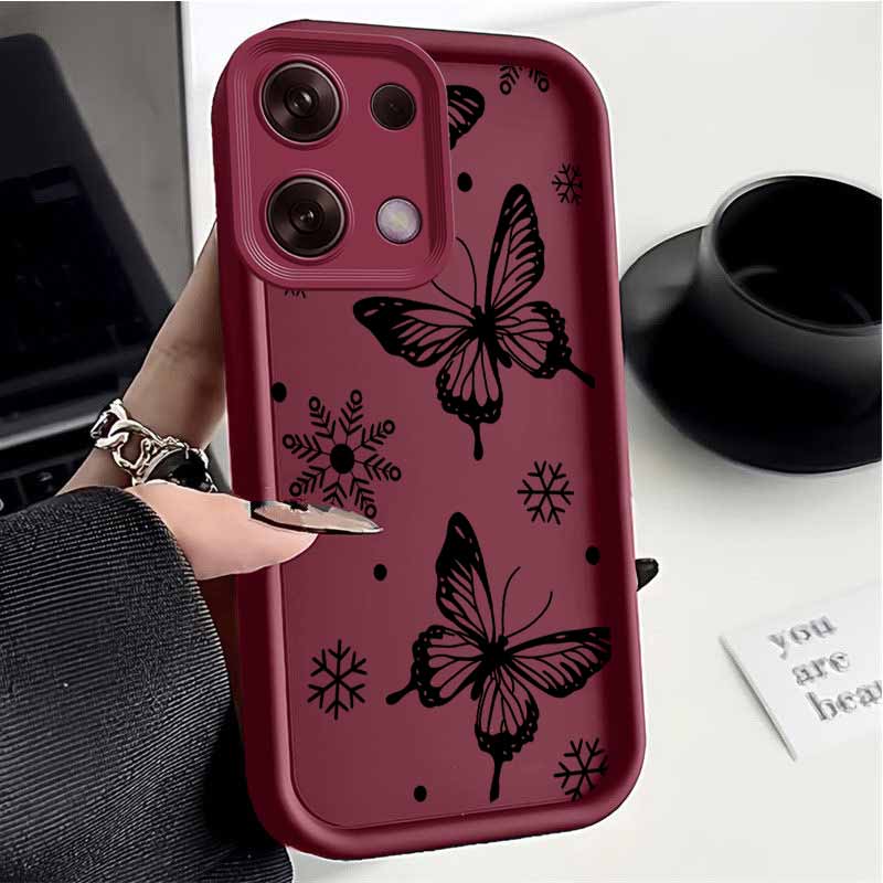 TEMU Funda para Teléfono - Funda para Redmi Note 14S con un Diseño de Mariposa Único, que Proporciona un Agarre y Resistencia al Impacto, Perfecta