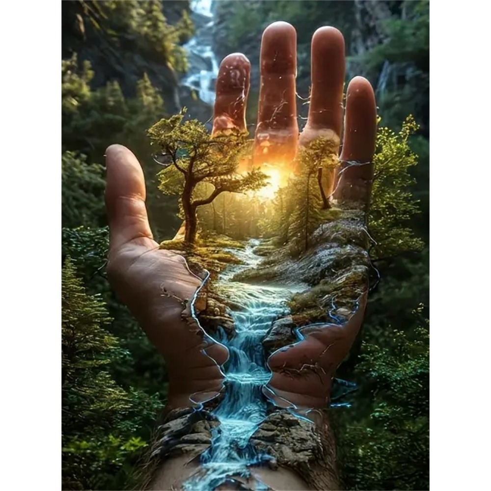 TEMU 2d Flat Gem Art Painting, Home Soft Decoration, Popular Holiday Gift, Practical Souvenir And Premium Present For Gift Hampers