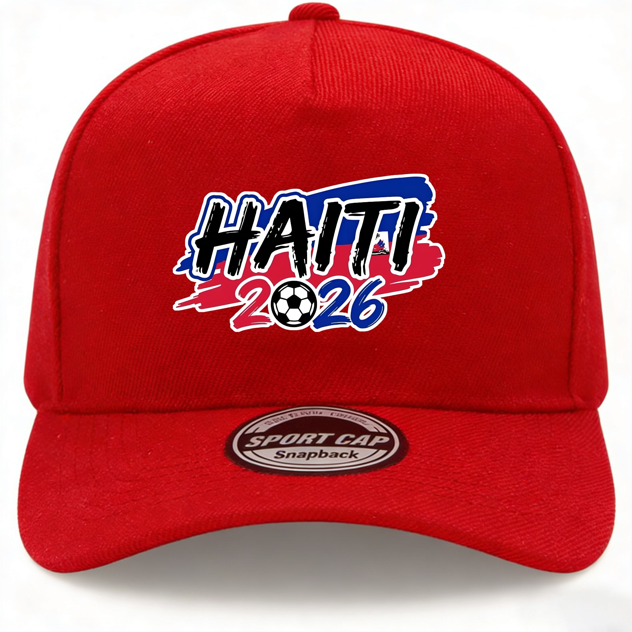 TEMU A Must-have For The 2026 Summer Football Games, This Fashionable, Versatile, Easy, And Unique Baseball With A "haiti" Pattern Print Is Suitable For Men And Women And Is In Multiple Colors