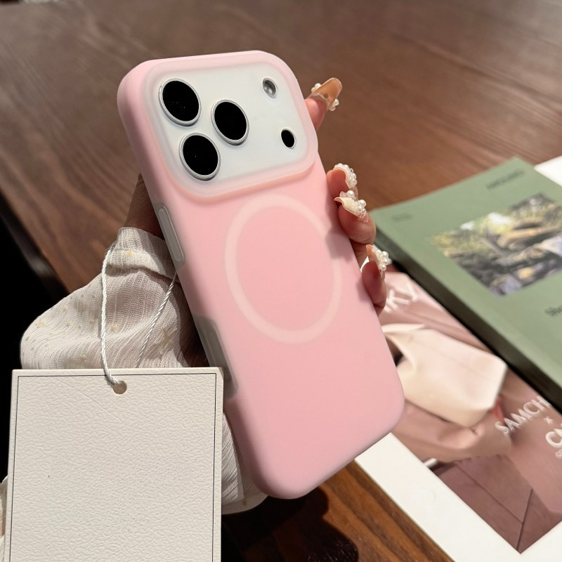 TEMU Чохол для телефону: B288 Унісекс захисний чохол для iPhone 17 Pro Max, 16 Pro, 15 Pro, 14 - Підходить для Apple, фланелевий чохол з магнітною