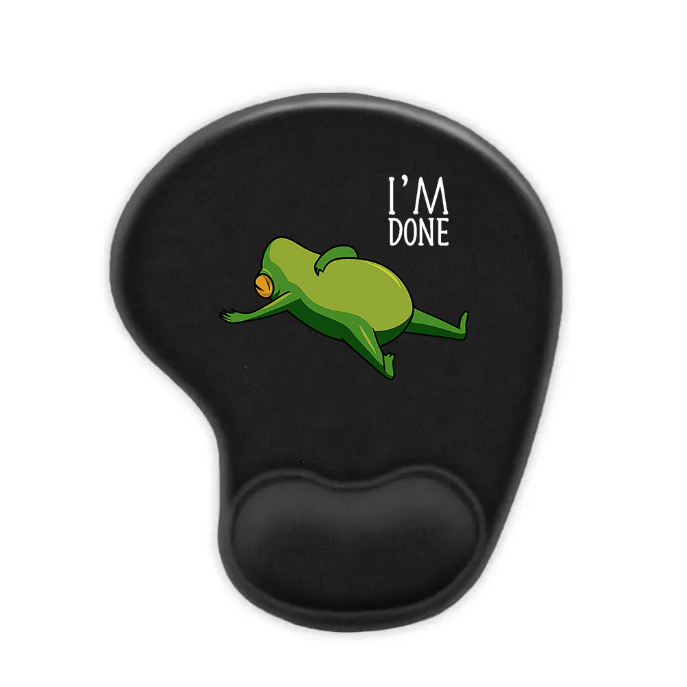 TEMU Questo tappetino per mouse con a rana 癡 per chiunque un design ergonomico con per il polso. � un'aggiunta affascinante alla tua scrivania, sia a