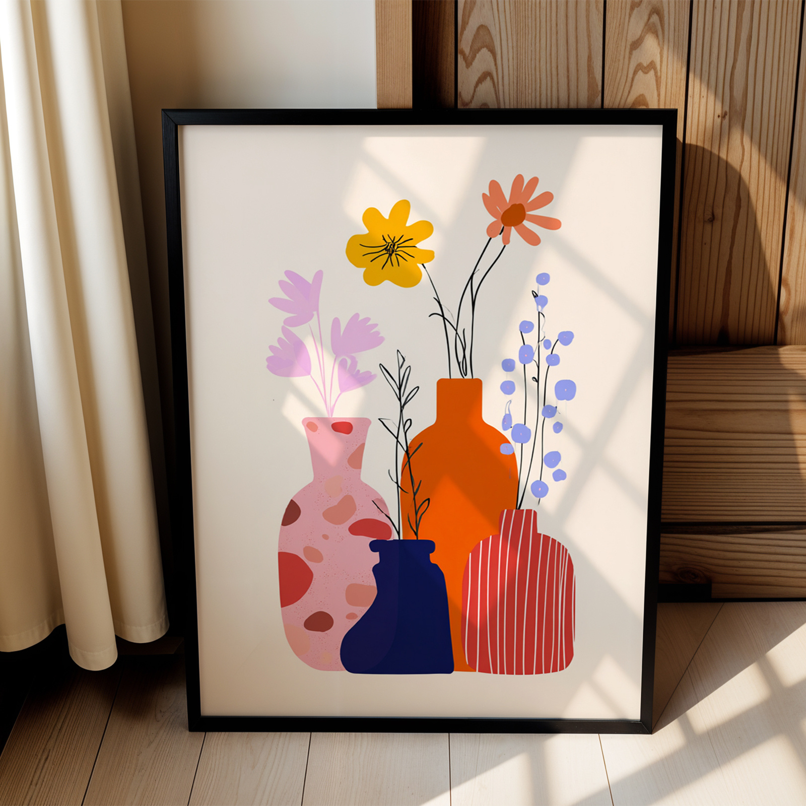 E-shop 2D Flach, 2D Flach, , Dekorative Wandkunst, Poster im Vintage-Stil, Bezaubernde und verspielte Drucke von Pflanzen und Blumen, Lebendiges