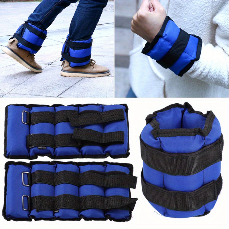 TEMU Adjustable Ankle Weights 1 Pair Leg Weight Straps For Women Men, Weighted Ankle Weights Set For Gym, Fitness, Workout, Walking, Jogging