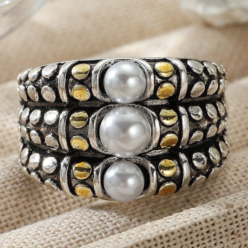 Women's Vintage Three-Layer Ring, Elegant Daily Accessory