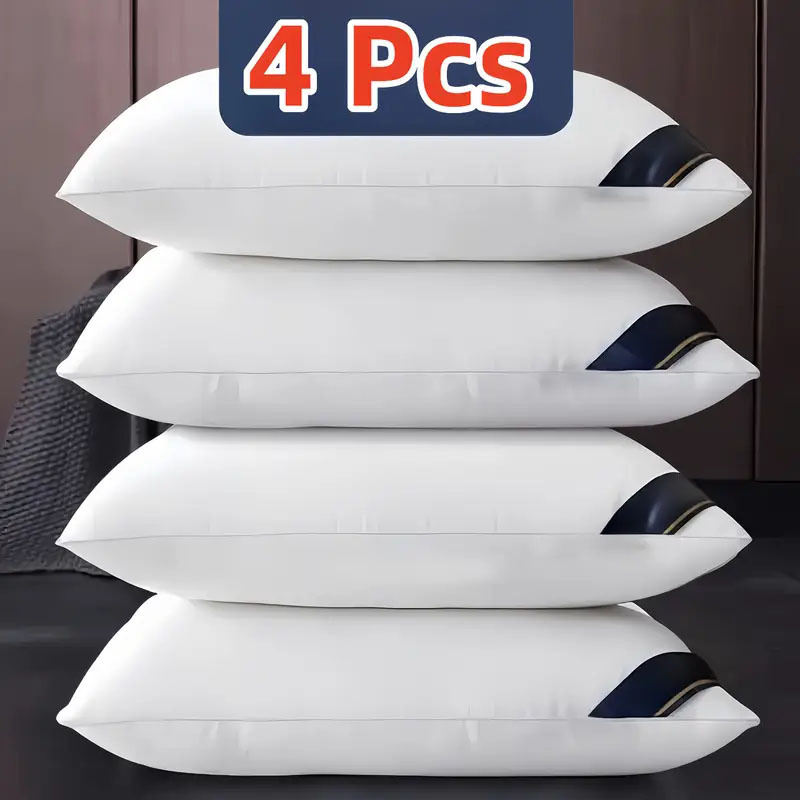 TEMU 2/4 almohadas suaves de , o opcional, almohadas fáciles para adultos para uso doméstico, almohadas relajantes para ayudar , almohadas de cama