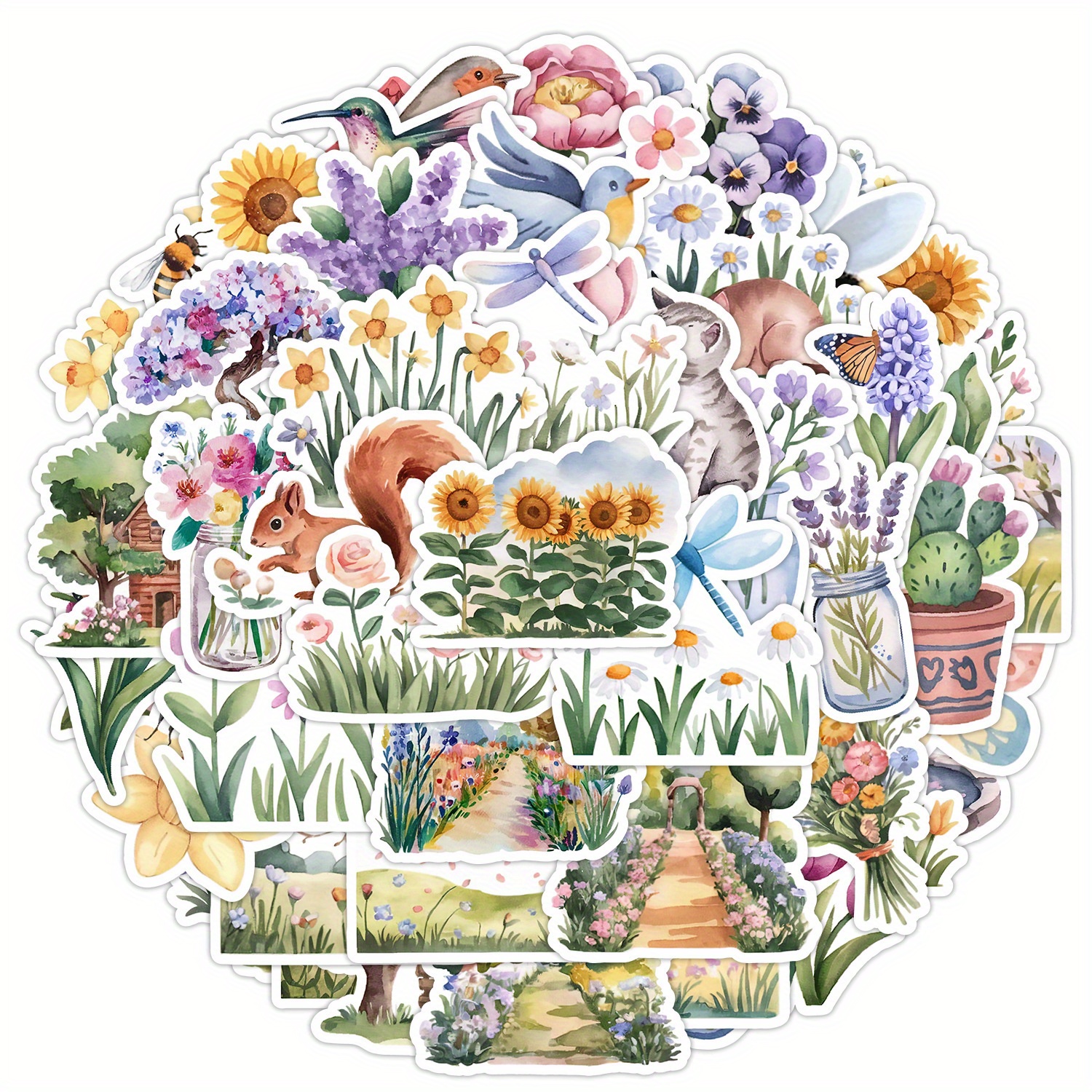 spring stickers sold on Temu United States