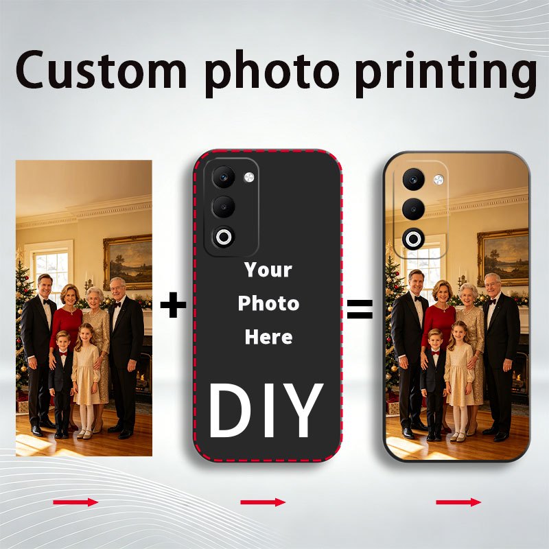 TEMU Phone Case - Custom Photo Phone Case For Oppo A5 5g, 05 Straight Edge Cube, Photo Customization, Animal, Personalized Photo Album, Protective