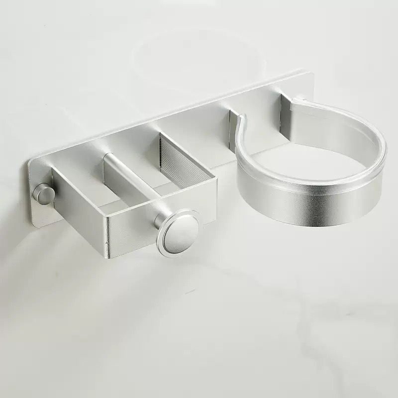 TEMU A Hair Dryer Storage Rack That Requires No Drilling, Suitable For Holding Straighteners, Curling Irons, And Styling Tools
