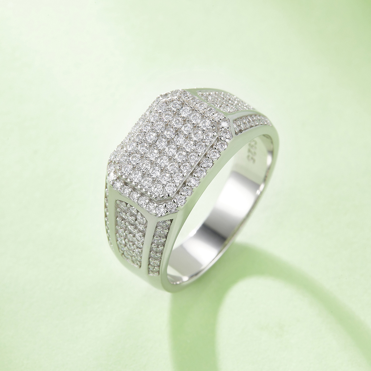 S925 Silver Moissanite Wedding Engagement Ring