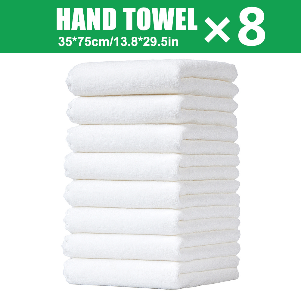 TEMU 8 Toallas de 35 X 75Cm/13.8 X 29.5In, Material de Microfibra, Toalla Multiusos, y Cómoda, Absorción de Agua, Múltiples Colores, Adecuada para