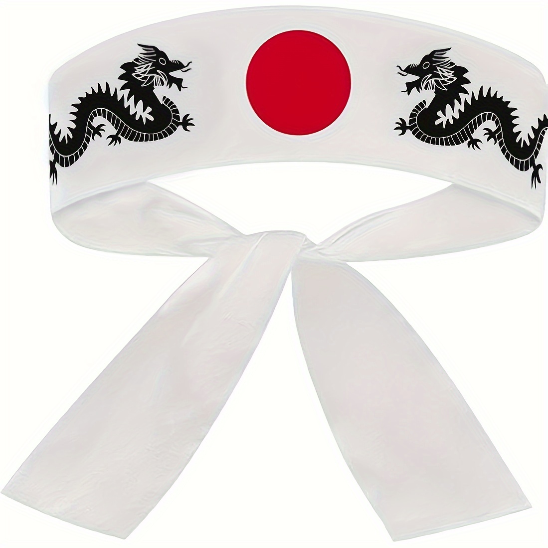 TEMU de samurái no elástica, de chef de sushi japonés adecuada para deportes de kárate, accesorio de cabeza de samurái para uso en cocina