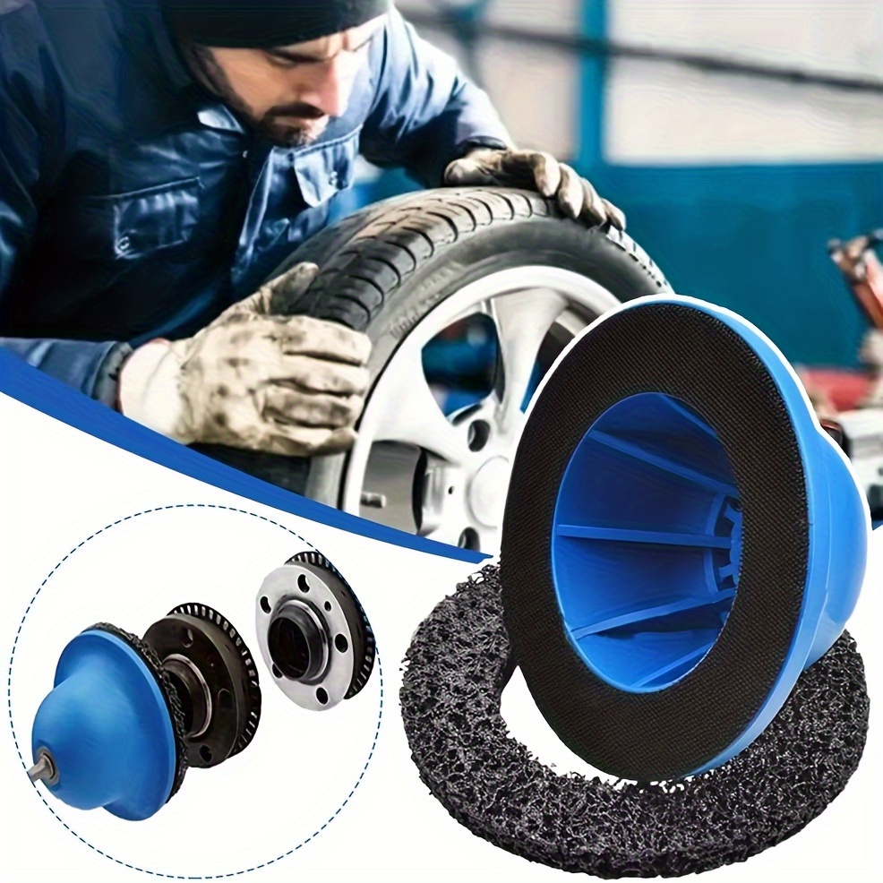 TEMU Wheel Polishing Set, Cleaning And Polishing Pads Wheels And Brake Discs, Rust Removal And Paint Polishing, Set