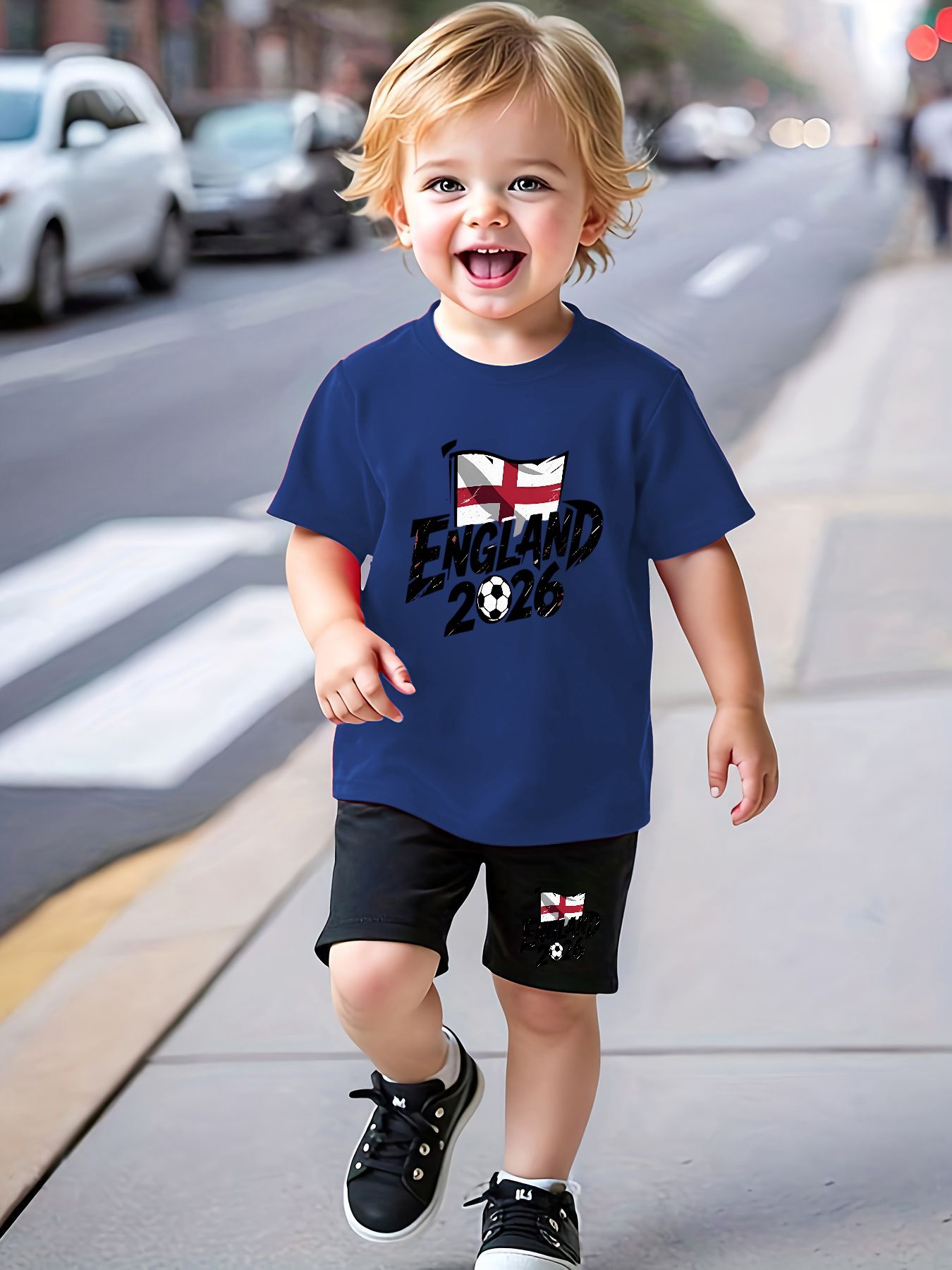   element baby boy set street   letter print baby clothes sports football theme baby boy top and   two piece set for outdoor
