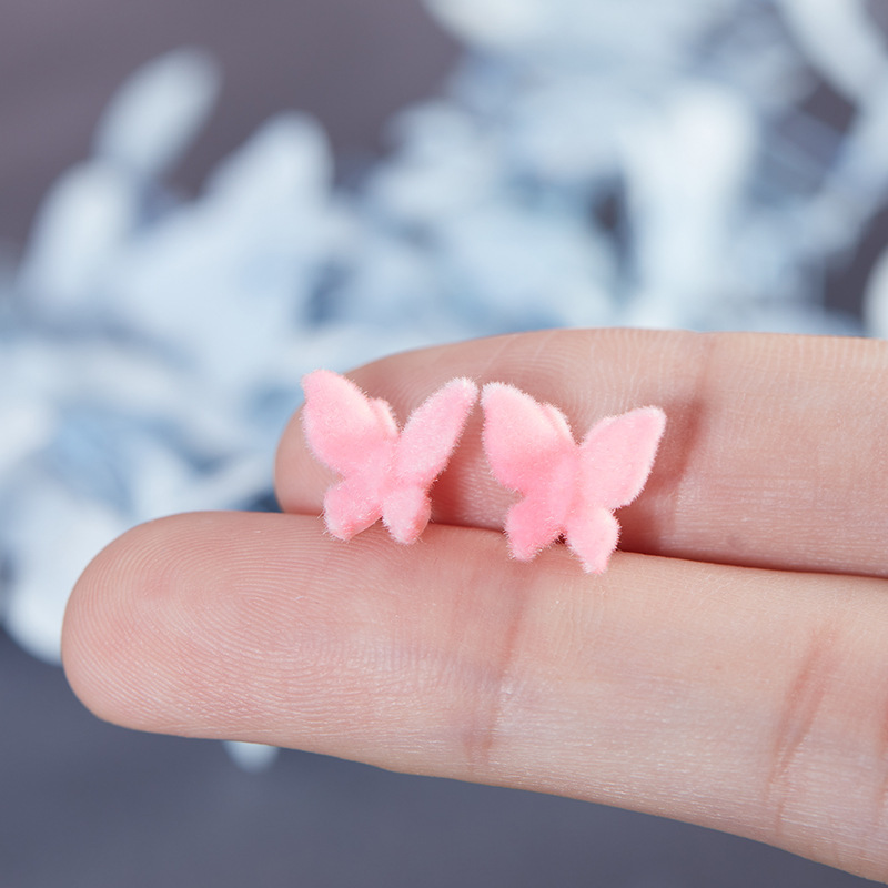 10pcs Colorful Butterfly Earrings Set Hypoallergenic Plastic Studs