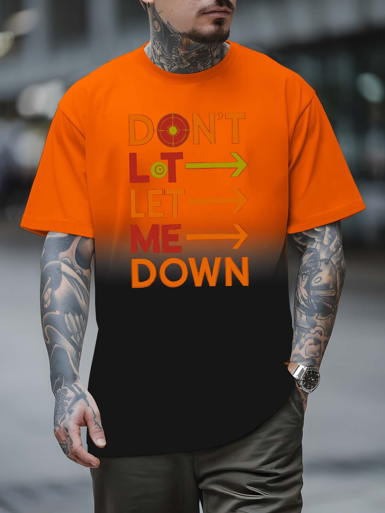 mens dont let graphic t shirt lightweight breathable quick Temu