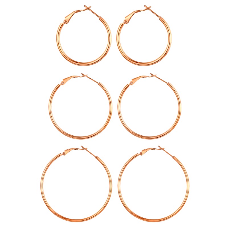 Jewelrywe 30mm Hoop Earrings For Women Stainless Steel Large Hoop Earrings Punk Huggie Earrings Y2k Street Style Jewelry Gift For Mutter Friend Sister