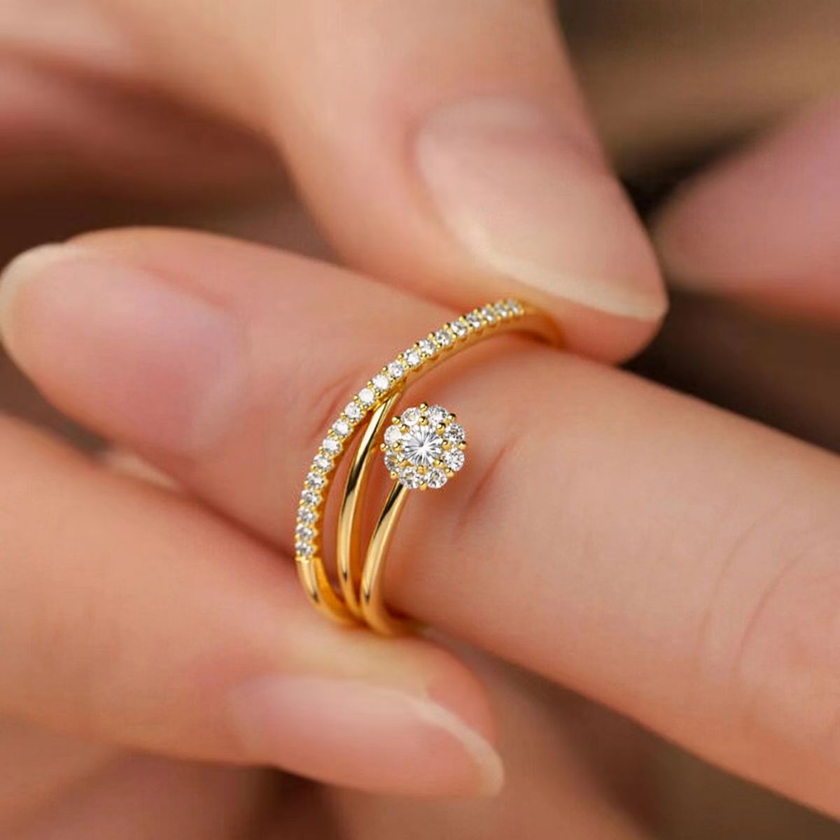 Women's Proposal Ring Adjustable Bohemian Style Exquisite Adjustable Ring Beautiful Handmade Ring Gift For Her, Suitable For, Jewelry Gift For Her