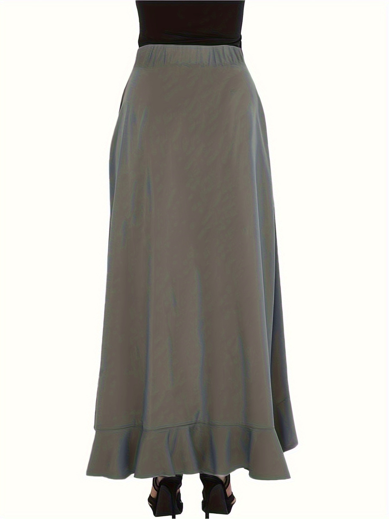 送料・関税込 ●ILLIGO●25SS RUFFLE COLOR SKIRT PANTS MUSINSA | ILLIGO Ruffle color block skirt pants black