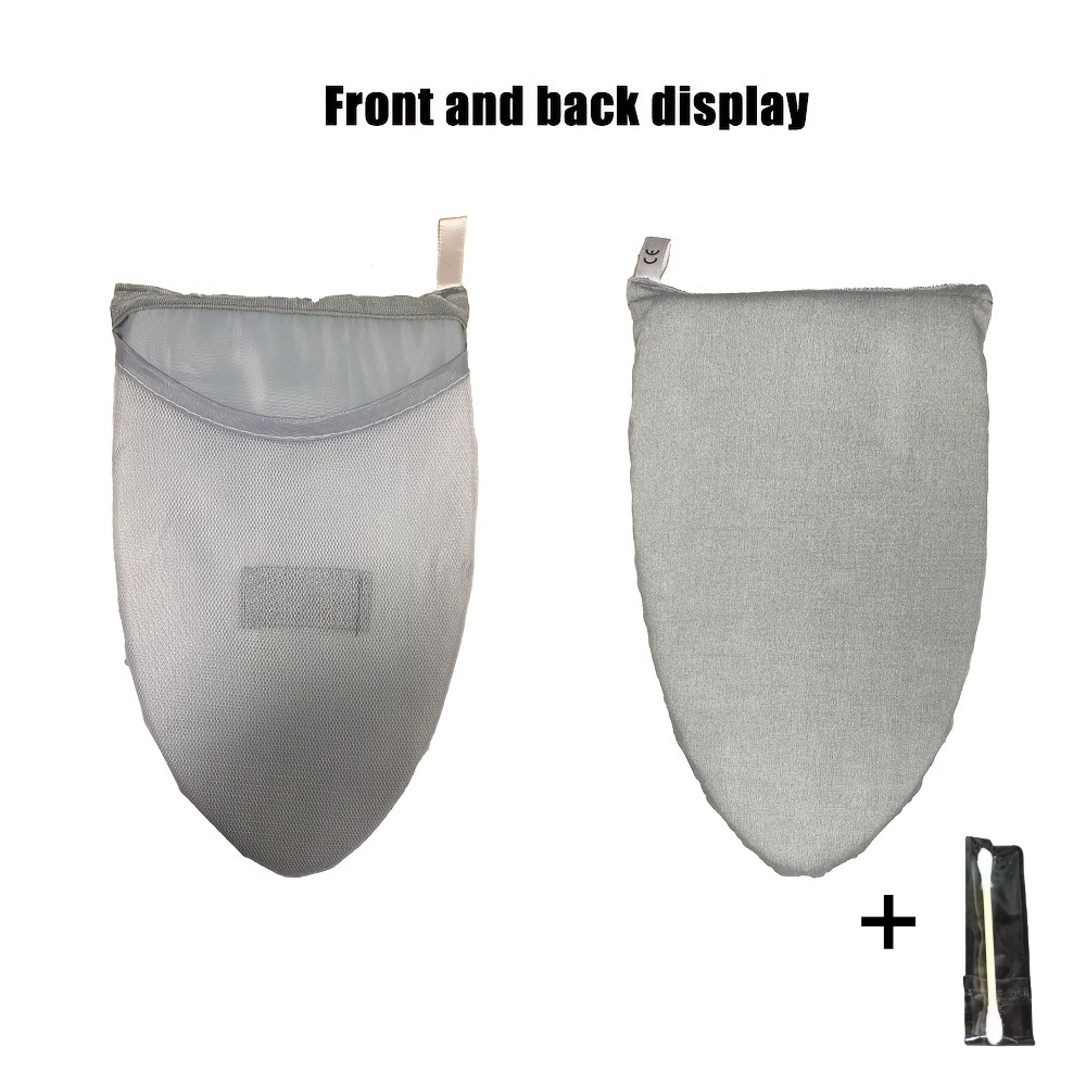 TEMU 1pc Compact Portable Ironing Board With Hanging Plate & Ironing Gloves +1pc Cleaning Rod, Foldable Ironing Board With Sturdy Frame, Non-slip