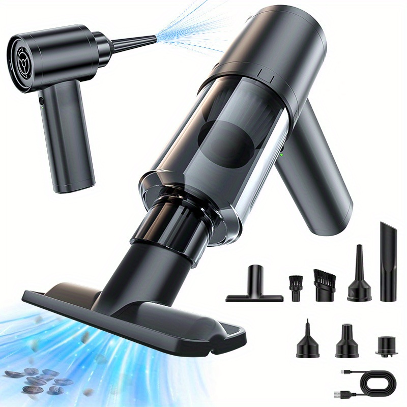 Wiederaufladbarer Druckluftreiniger - 130.000 U/min, Für Auto & Computer