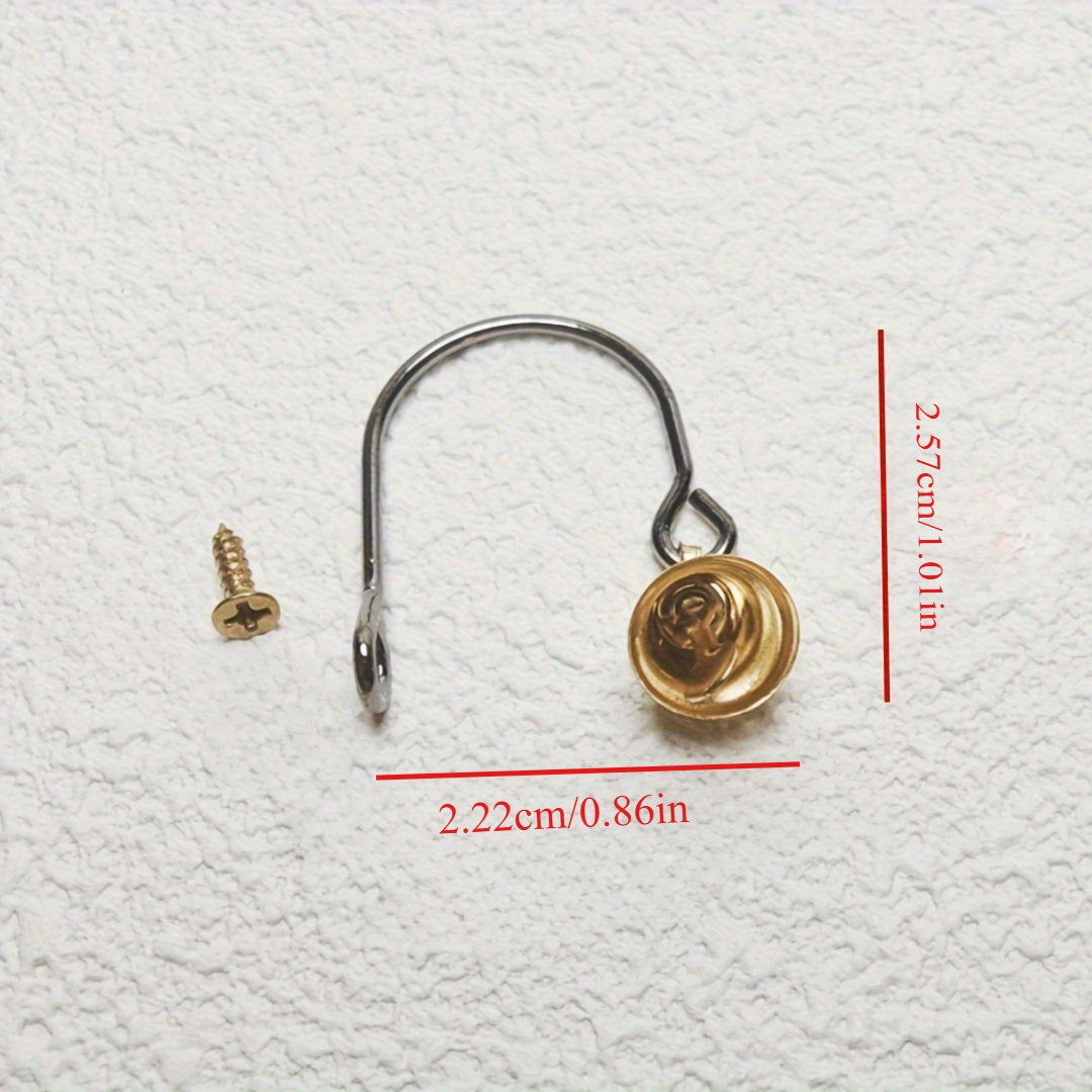 Image of 2pcs/1set A Realistic Mini Doorbell, Suitable For 1:12 Dollhouse Furniture Accessories, Door Decorations, And Photography Props