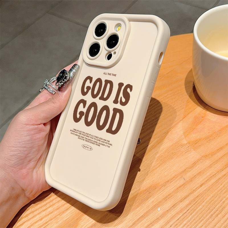 Gaozhu Antique White Simple Creative Divine Language Design TPU Shockproof Case for Apple iPhone 6/7/8/X/Xs/XR/XS Max/11/12/13/14/15/16 Pro Max