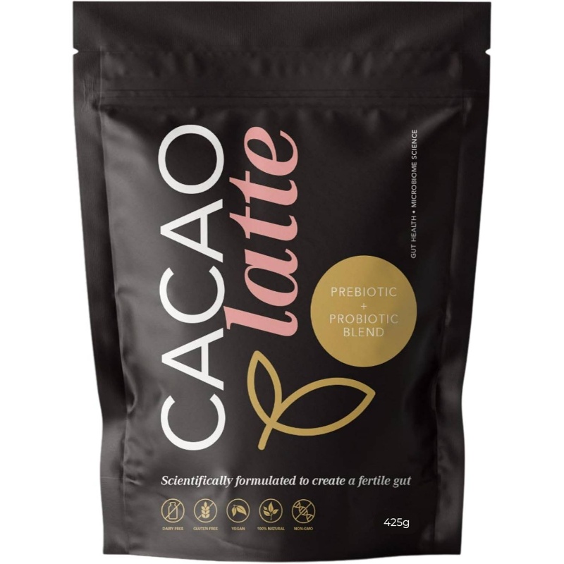 Probiotic & Prebiotic Rich Cacao Latte - Gut Health Drink with Live Cultures, Dairy/Egg-Free Digestive Supplement, Plant-Based probiotics for &, On-the-Go Nutrition (izable Ingredients) - Image 4