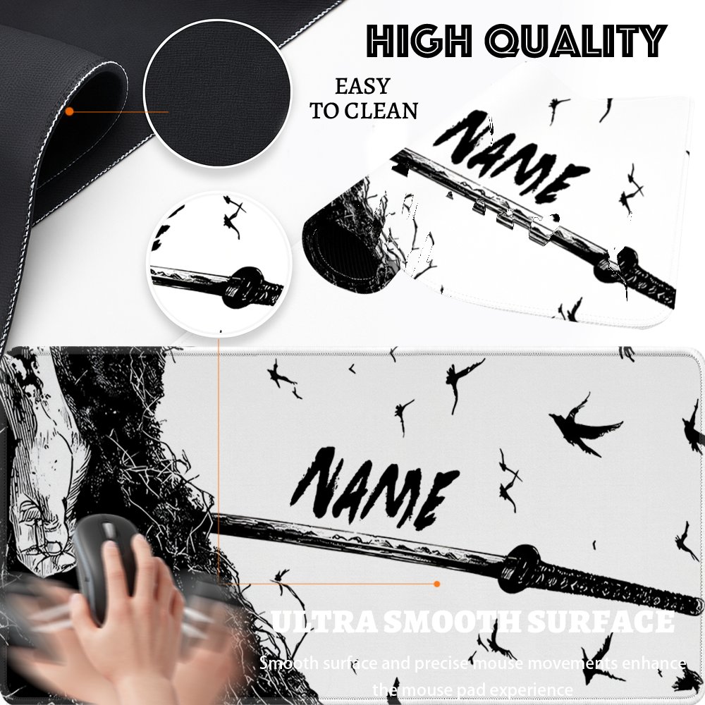 Custom Text Mouse Pad - Giant Size