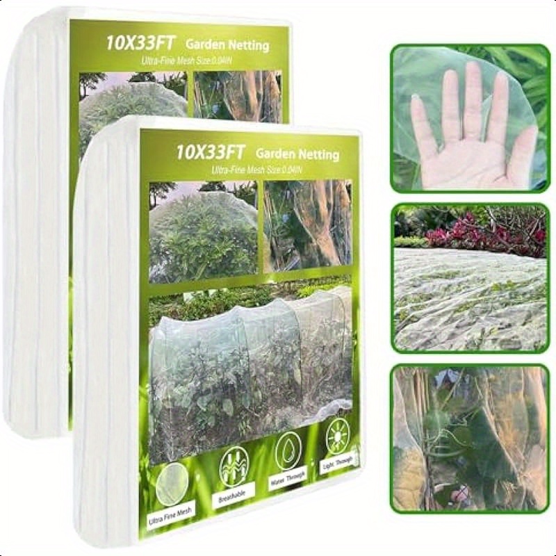 Garden Netting For Raised Beds TLSTGO 2 Packs 10x39.5FT Garden Netting ...