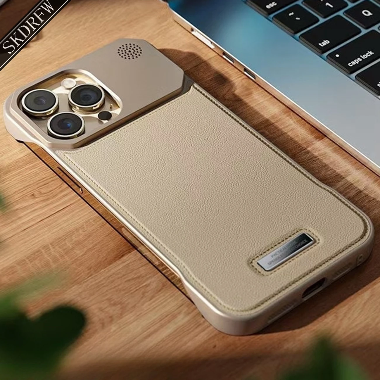 غطاء هاتف محمول عالي الجودة بدون حدود مع حلقة مغناطيسية مخفية ونمط جلد سادة للعلاج بالروائح، مناسب لـ iphone 16 16pro 16plus 16 15 15plus 15pro 15 14 14plus 14pro 14 13 13pro 13mini 13 12 12pro 12mini 12 11 11 /ملمس جلدي صناعي أشبه بالبيج الفاتح / قطع ميكانيكية / تصميم بدون حدود يعيد الشعور الحقيقي بالآلة / يدعم الشحن اللاسلكي التفاصيل 2