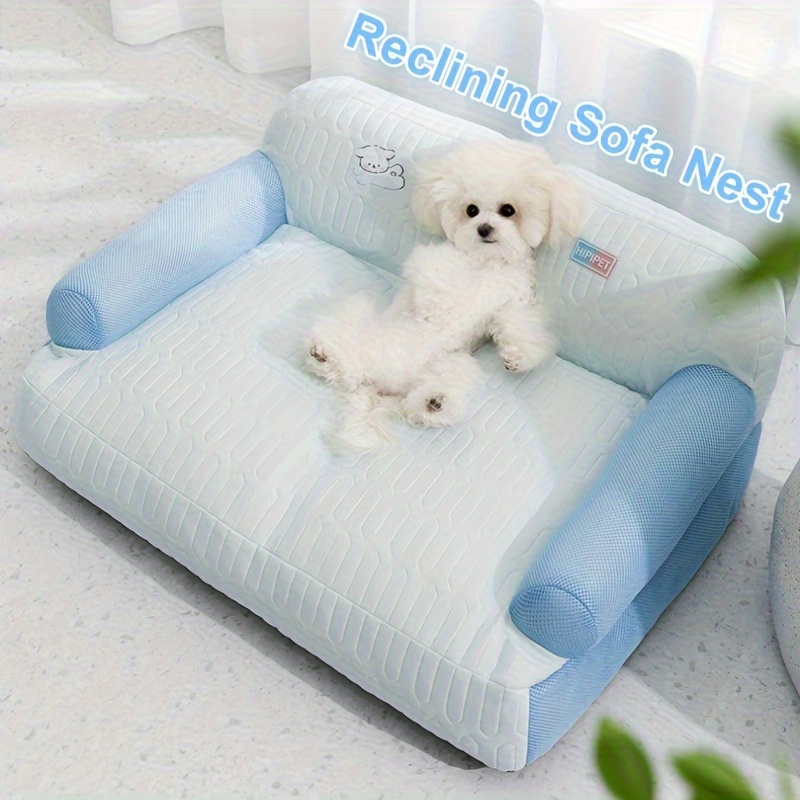 breathable removable washable dog sofa bed spring summer pet nest with cartoon   removable washable polyester bed mat for small medium large dogs pet furniture bed   design   Product details 0
