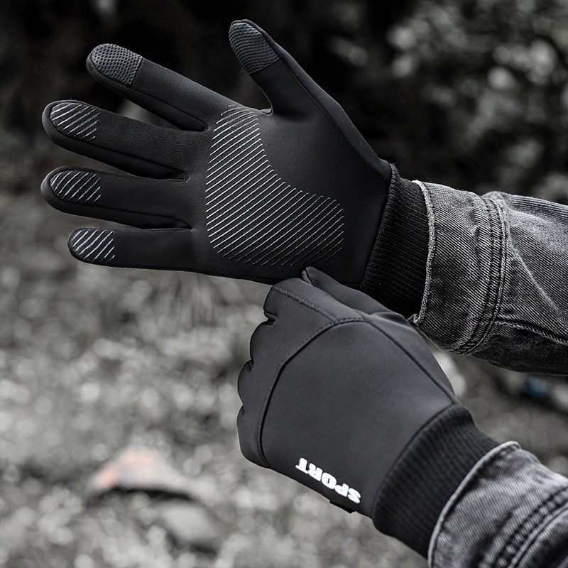 Winter Touchscreen Thickened Warm Anti-Slip Gloves, Men's
