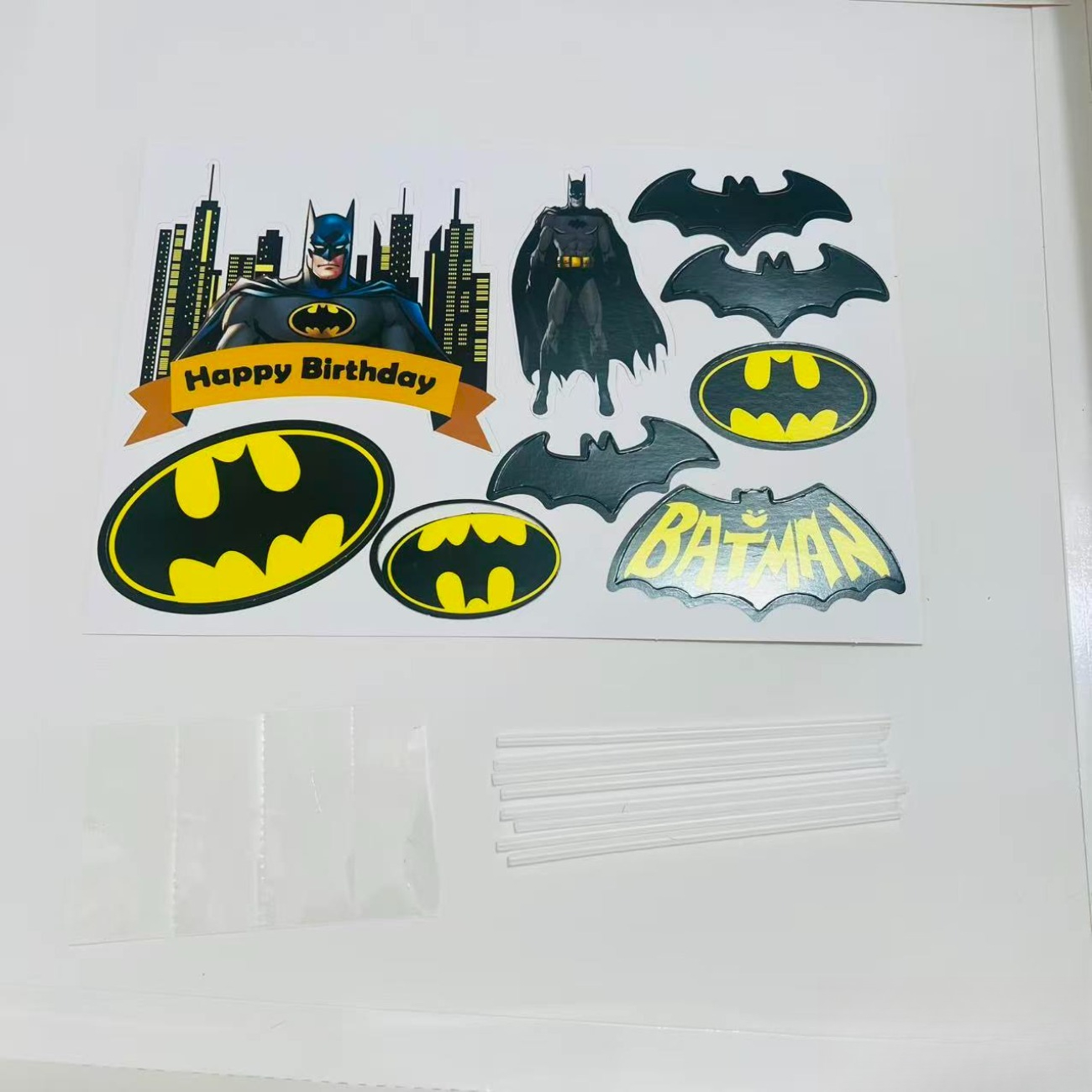TEMU 9pcs League Batman Party Card Set, Birthday Party Scene Decoration Supplies, Fun Party Gift Pack, Suitable For Birthday Family Gatherings And