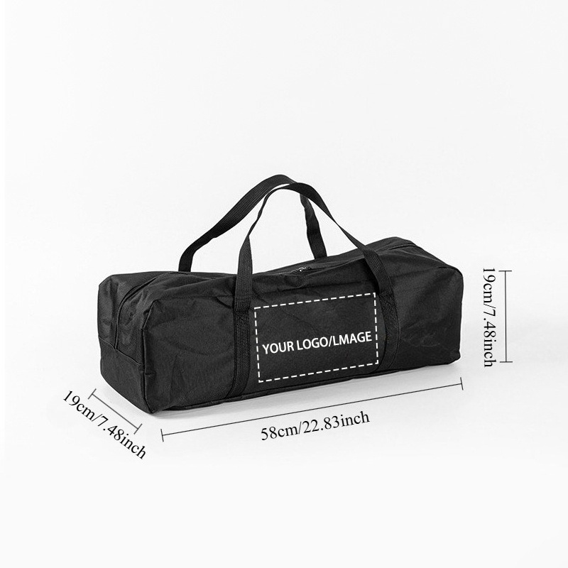 TEMU Custom Logo/image Heavy Duty 600d Oxford Fabric Outdoor Storage Bag, Camping Tent Carry Bag, Durable Equipment Duffel Bag With Thick Hand Strap,