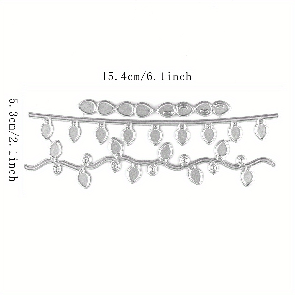 TEMU Light Strip Metal Cutting Dies, Embossing Diecut For Diy Card Making Scrapbooking Crafting Supplies, Template Mould, Photo Album Paper Die Cuts