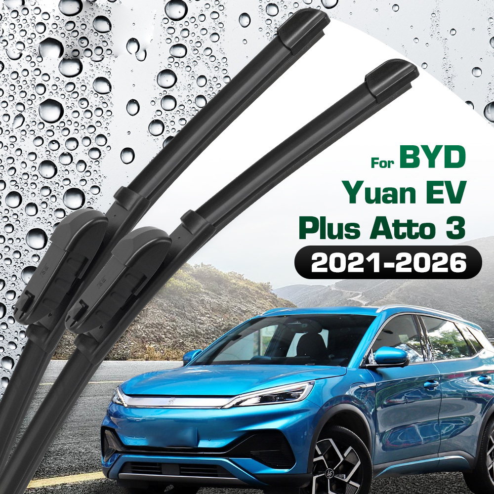 TEMU Silicone-coated Front Wiper Blades For 3, Suitable For 2021-2026, Measuring 24