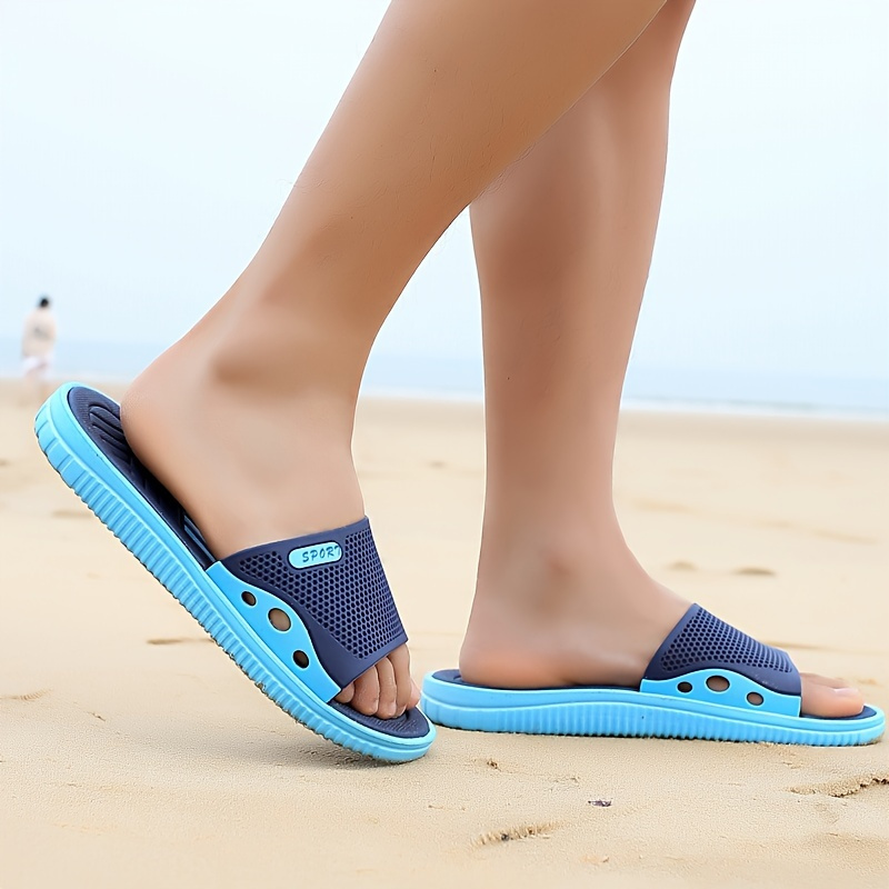 mens stylish open toe breathable eva slides comfortable non slip durable casual sandals with       beach or casual attire beach footwear stylish sandals eva sandals Product details 12