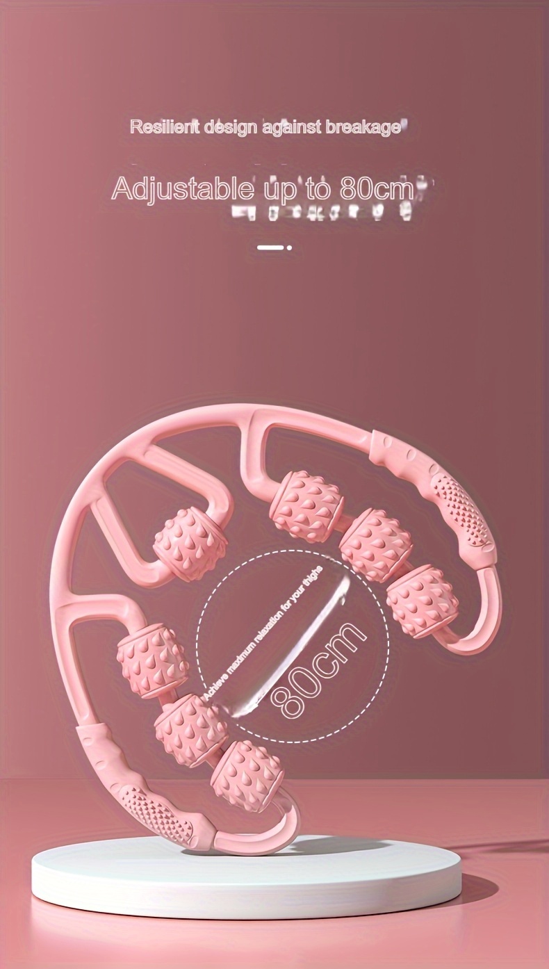 1pc round leg tightening roller, small muscle relaxation thigh massager, massage wheel- non-electric plastic tool details 3