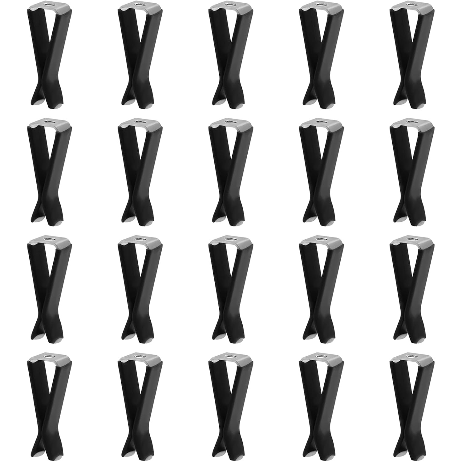 TEMU 20pcs Black Square Head Car Vent Clips, Universal Air Freshener Holder Clips With Storage Box, Car Interior Decor Accessories For Home Air
