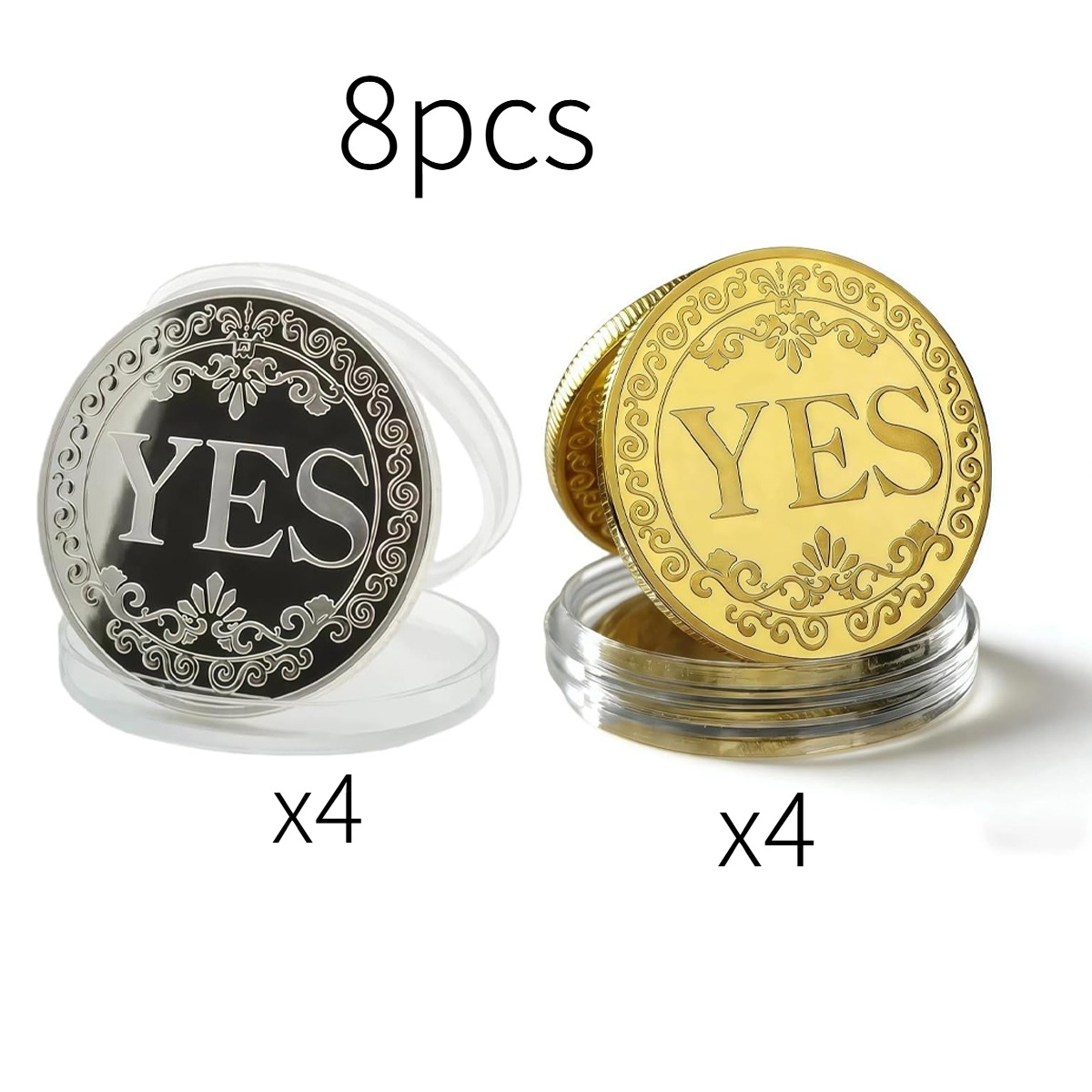 8pcs Challenge Coin - Challenge For Collection Challenge Coin Coin Challenge Coin Decision Coin Commemorative Coin