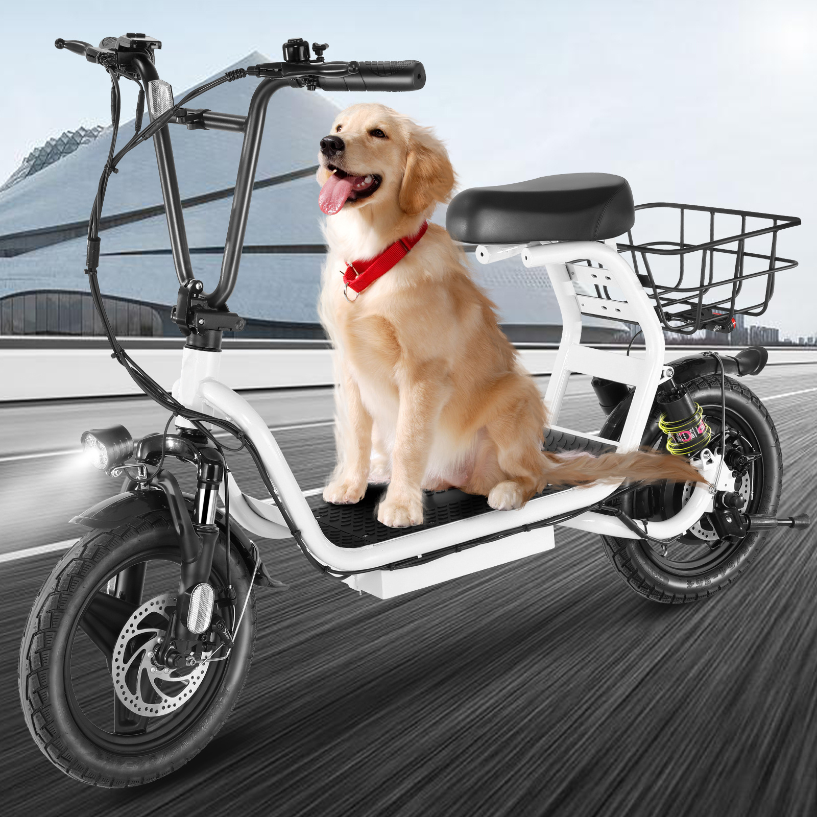 Caroma 750W Adults Electric Scooter - 20 MPH High-Speed, 25 Mile Range, Heavy-Duty Commuter E-Scooter with Dual Suspension, Foldable frame & Seat, 48V Lithium Battery, Dual Brake System (Regenerative & Mechanical), 14" Tire - Ideal for City, Office, and Long Rides - Compatible with US Outlet (110V/220V), City Transportation, Sturdy Frame Construction