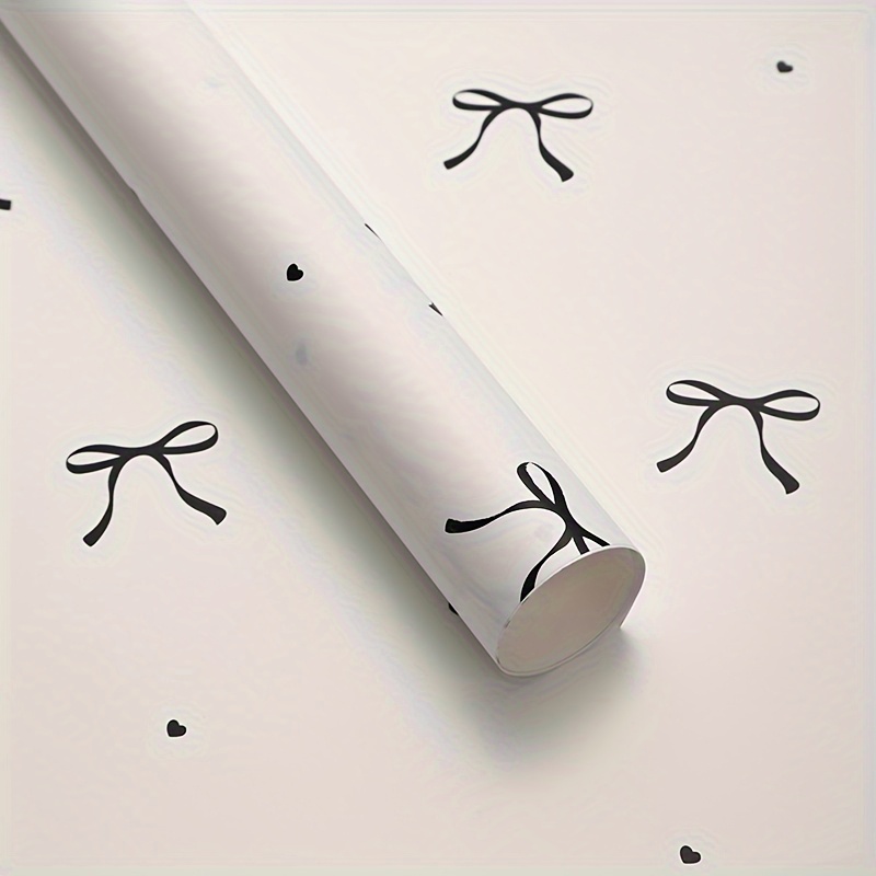 E-shop 5-Blatt Blumen-Geschenkpapier mit Schleifenmuster – Hochwertiges Blumen-Geschenkpapier für Geburtstage, Hochzeiten besondere Anlässe,