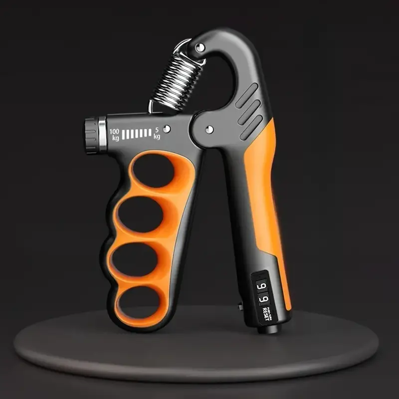 2pcs adjustable hand grip strengthener with mechanical counter 11 02 220 46lb for forearm wrist workouts non electric home gym training tool workout accessories sleek exercise tool durable exercise tool Product details 4